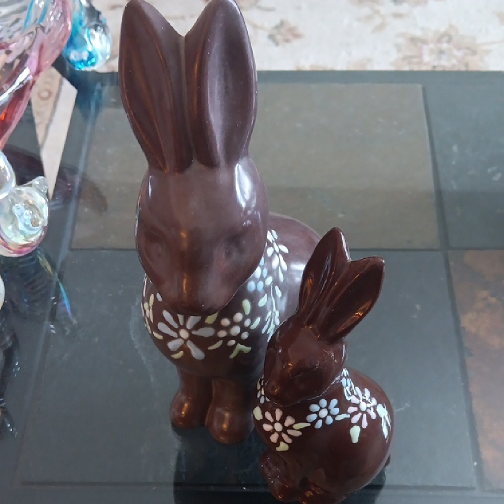 CHOCOLATE EASTER BUNNY FIGURES